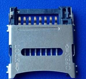 China Alternative Molex Memory TF Card Socket Hinge Type 1.8MM , Micro SD Connector for sale