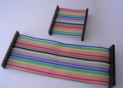 China Customzied Colorful IDC Ribbon Cable Connector 2.54MM For Taximeter , 50mm Length for sale