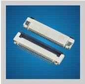 China Side Entry Print Circuit Board FPC Connectors With Front Flip Actuator , Bottom Contact for sale