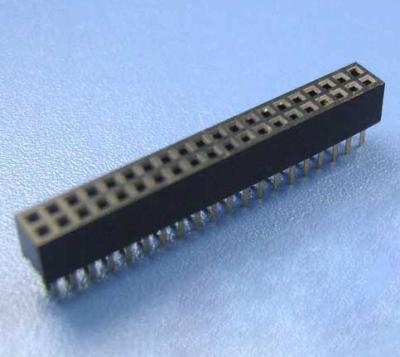 China Dubbel het Vakje van Rij Gelijkwaardig Molex de Schakelaarwijfje van de Kopbal1mm Hoogte voor Schaal Te koop