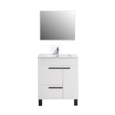 China Modern Scandinavian Minimalist Style Freestanding Bathroom Vanity With Storage Function for sale