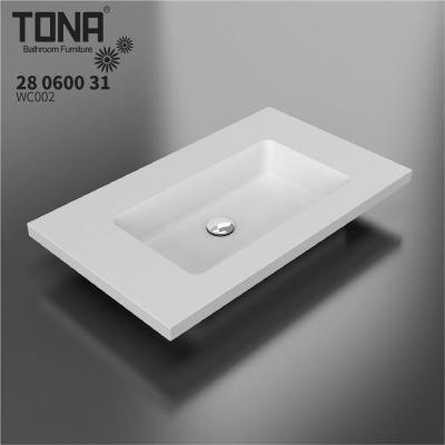 China Tona Luxury BBG002-12 Smooth Modern Hand Basin Bathroom Artificial Stone Sink With Good Price for sale