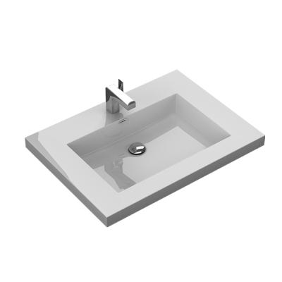 China Bathroom Vanity Soft Rectangle Sink Cabinet Factory Direct Sales Ceramic Basin for sale