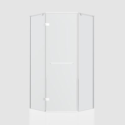 China Modern Cheap Price Sliding Glass Door Enclosure Screen Bathroom Corner Tempered Glass Shower Room for sale