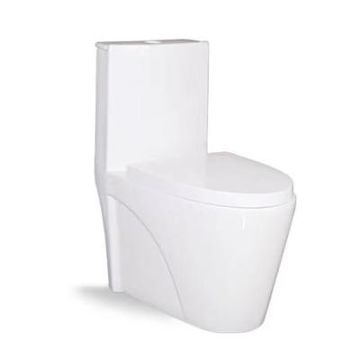 China Double-Flow One-Piece Design Modern Bathroom Floor Mounting Water Saving White Ceramic Bathroom Toilet for sale