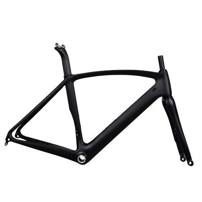 China DengFu FM099 Disc Brake Mount Road Aero Frame Disc Flat Carbon Fiber Aerial Frame For Disc Brake Bikes for sale