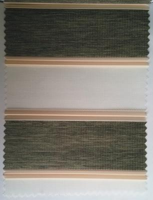 China Plain Polyester Zebra Blinds Fabric , 3m Horizontal Roller Zebra Blinds for sale