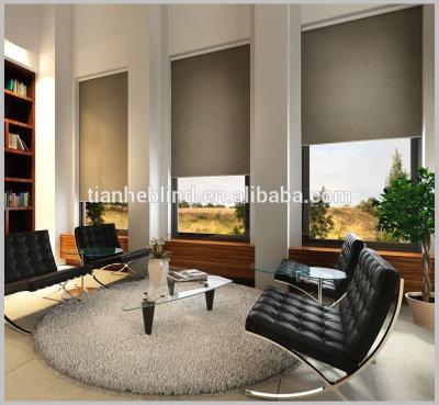 China heat resistance sun shade electric roller blind fireproof waterproof roller blinds for sale