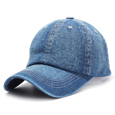 China COMMON Denim Wash Hat Faded Jean Dad Hat Baseball Cap for sale