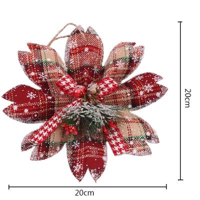 China Hot Selling Indoor Decor Xmas Chirstmas Decor Flowers Tree Outdoor Artificial Flower Decoration Christmas Flowers for sale