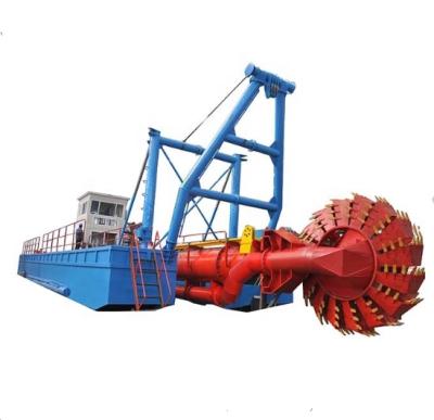 China Bucket Wheel Sand Dredging Machine Customized Colour Used In River zu verkaufen