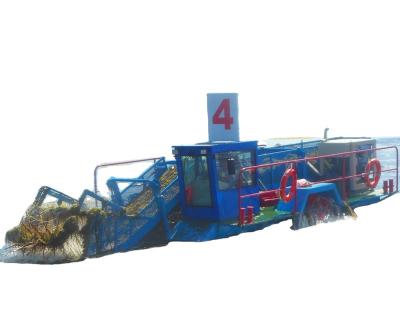 中国 Gear Drive Aquatic Weed Harvester Automatic Lake Hyacinth Cleaning Boat 販売のため