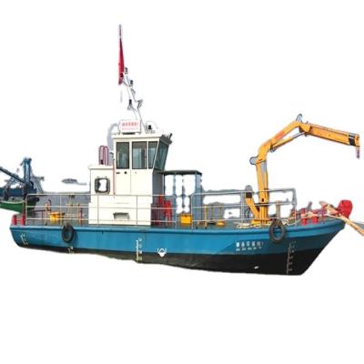 China Portable Tugboat Multifunction Customized Color  With Hydraulic Crane For Sale Work Boat for sale