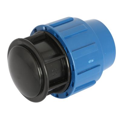 China General Plastic Pipe Fittings PP Dark Blue Socket Can Be Used For Irrigation for sale