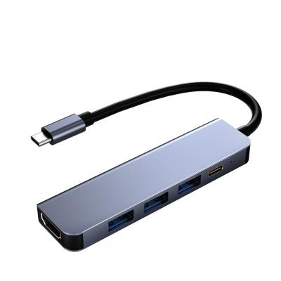 China 5 in 1 Type-C USB Hub 3.0 with VGA HD Card Reader MI Usbc Docking Station for Macbook TYPE-C V234 for sale