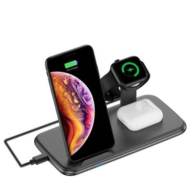 China MOBILE PHONE 3 in 1 Magnetic Retractable Wireless Fast Charging Portable Wireless Charger Stand Phone Holder 15w for sale