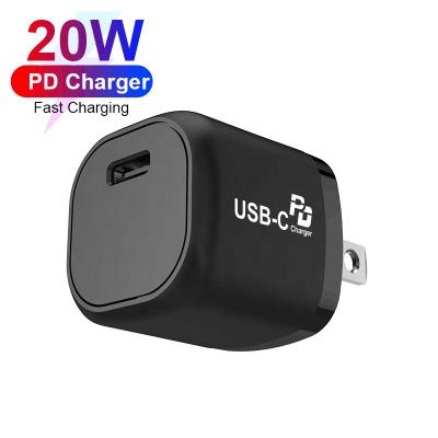 China PD 20W Charger Mobile Phone Super Smart USB Charger Single Port Travel Charger Type-C For iPhone 12 13 for sale