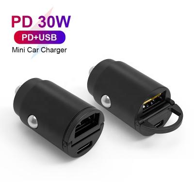 China High Quality 30W Car Charger Adapter For Iphone 12 mini 2 left palladium+quick charge 3.0 for sale