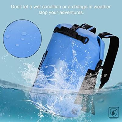 China Rolltop Dry Bag for Kayaking Dry Bag Large Waterproof Backpack Rolltop Dry Bag for Kayaking, Boating, Rafting, Surfing, Swimming, Easy Access Front Zippered Pocket for sale