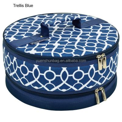 China Food Round Pie Cake Carrier Cooler Bag for sale