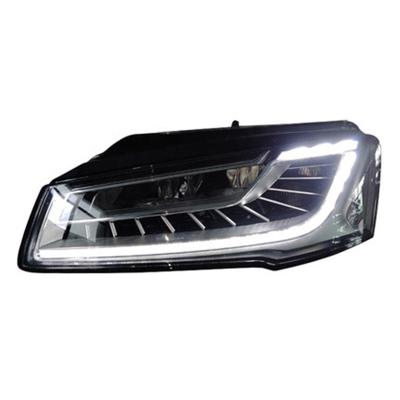 China ABS Head Light For A8L Audi 2012-2017 Front Bumper LED Indicator Body Kits Plug & Play Auto Parts Fog Lamp LED Bulb System for sale