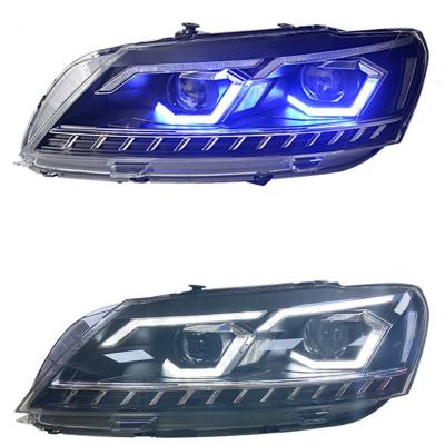 China ABS Headlight For Volkswagen VW Passat 2011-2015 A32 A33 LED Front Bumper Modify Lamp Head Light With Low High Beam DRL Signal for sale