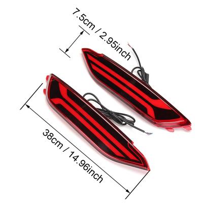 China ABS+PC Rear Bumper Reflector Light Driving Brake Fog Trim Mount Tail Lamp For Undai Tucson 2015 Hy 2016 2017 for sale