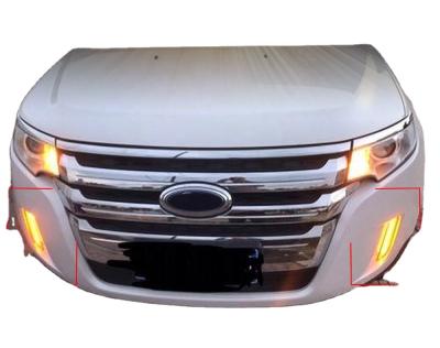 China ABS+PC 2Pcs For Ford Edge 2009 2010 2011 2012 2013 2014 Daytime Running Light Car LED DRL Daytime Running Lights With Turn Signal Light for sale