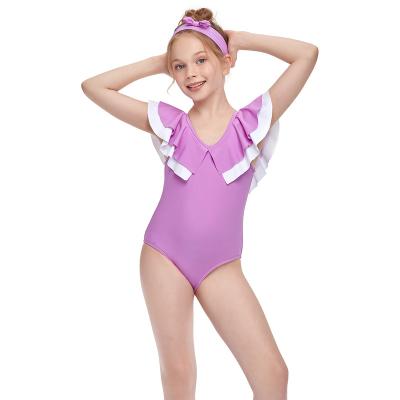 China Wholesale Breathable Cheap One Piece Ruffle Summer Swimwear Swimming Swimsuit For Baby for sale