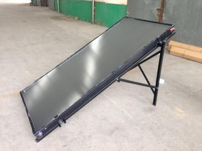 China Black chrome glazed flat plate collector for solar water heating for sale