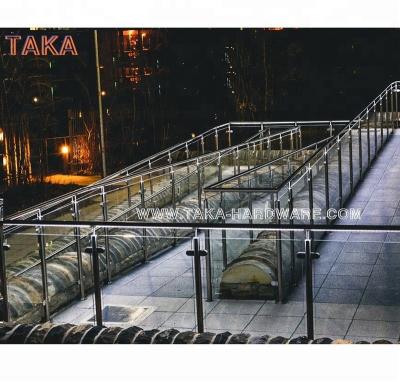 China Stainless steel balustrade systems with tempered glass TAKA-0102 zu verkaufen