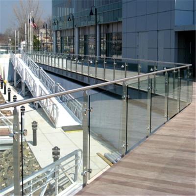 China Modern TAKA or Stainless Steel Railing Safety Railings Metal Aluminum Profile Metal Railing Glass Post for sale