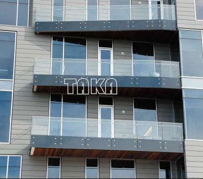 Китай Balcony Customized Wall Mount Outt Door ss316 INOX Glass Dead End Balcony продается