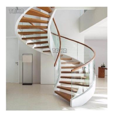 Китай NEW modern design spiral staircase/stainless steel spiral wooden stairs продается