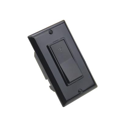 China PC V0 Wifi Smart Mechanical Lamp Switch Wifi 1 Strip Switch Black US Smart Switch for sale