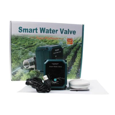 China General controlled tuya water valve smart wifi valve kit including wifi water leak sensor for sale