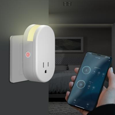 Китай Wifi Smart Life Smart Wifi Plug US Type 16A With RGB Stage Led Light продается