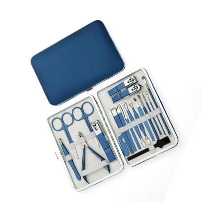 China Professional Stainless Gel Nail Art 18pcs Manicure Set Manicure Kit Pedicure Set For Nail Salon And Family Use for sale