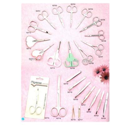 China High quality steel nail scissors manicure cuticle promotion scissors right handed for sale