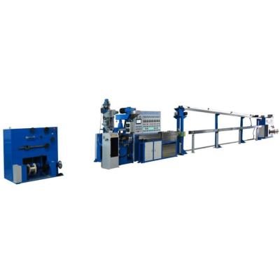 China Flat Wire 2cores Cable Making Machine PVC Extruder Wire Cable Making Machine for sale