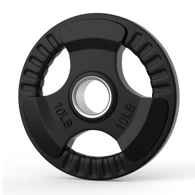 China Durable Hot Wholesale Custom Bumper Black Rubber Coated Life Weight Plate From China Logo Plates Weight Lifting Plates For Commercial Use for sale