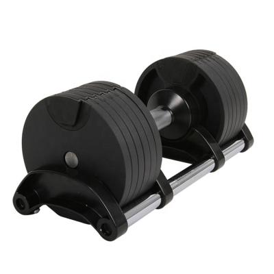 China Wholesale Custom Hot Adjustable Weight Life Gym Fitness Equipment Dumbbell Set Weightlifting 32kg Adjustable Dumbbells for sale