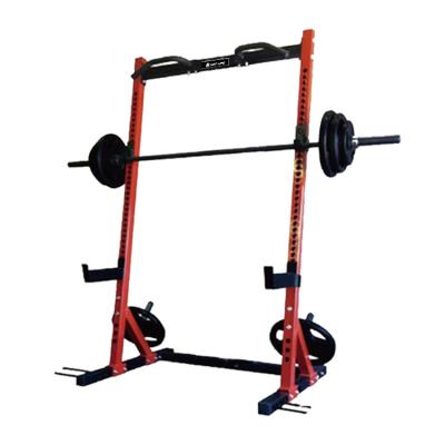 China Comfortable Hot Commercial Gym Squat Power Rack Multi Function Life With Pull Up Cage Cable Crossover Half Power Rack for sale