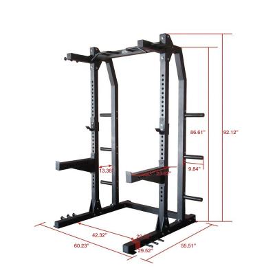 China Portable Hot Power Smith Machine Gym Squat Rack Commercial Life Fitness Equipment Strength Training Machine Folding Squat for sale