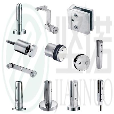 China Modern Stainless steel 304 glass soild standoff glass clamp with hanger bolt for sale