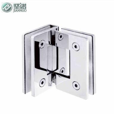 China Modern Stainless steel shower room hinge tempered curved glass door hinge for sale