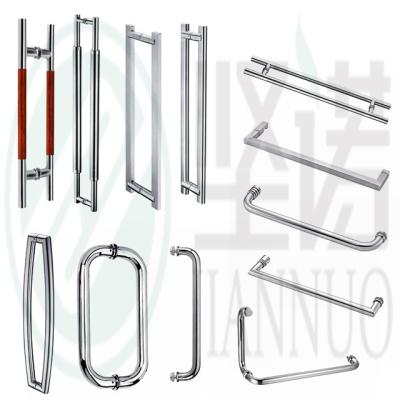 China Modern High quality stainless steel  bathroom double glass door pull handle for sale