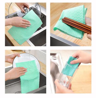 China 2021 New Design Popular Lazy Rag Sustainable Microfiber Bamboo Kitchen Towels for sale