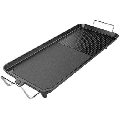 China Deluxe BBQ Grill Griddle for Fried Beef Electric BBQ Grill Pan Mini Black for sale