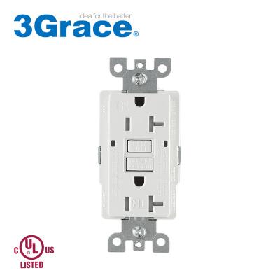 China Tamper-Resistant Easy Installation GFCI Receptacle, High Quality 20A 125V American Duplex Receptacle, 5-15R U L/cU L Listed for sale